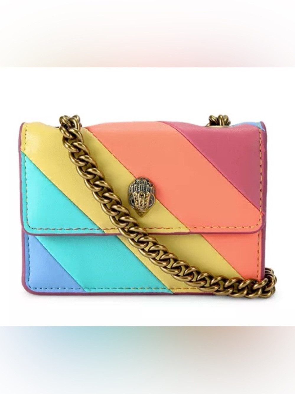 Kurt Geiger London Micro Kensington Stripes Crossbody Bag